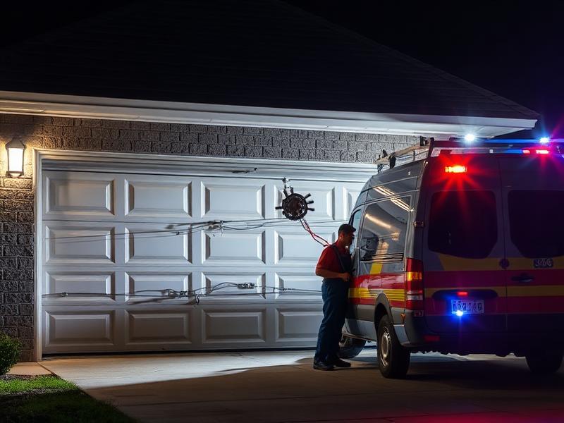 Emergency garage door service